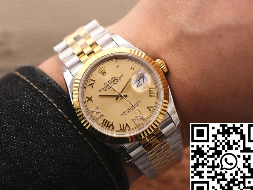 Factory Diamond Dial Gold 126233 EW Datejust Rolex 0113